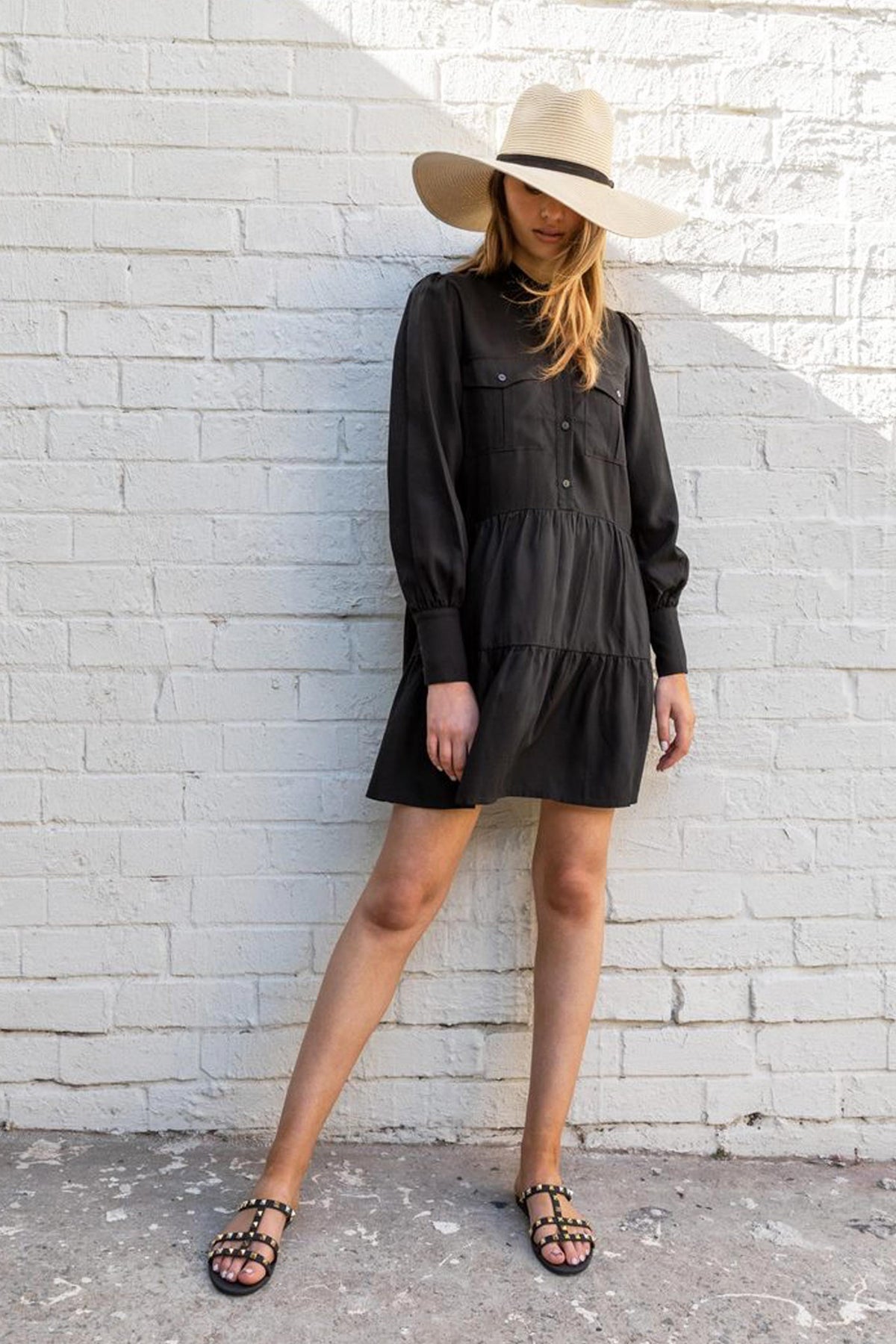 [TEST] Kym Tiered Shirt Dress