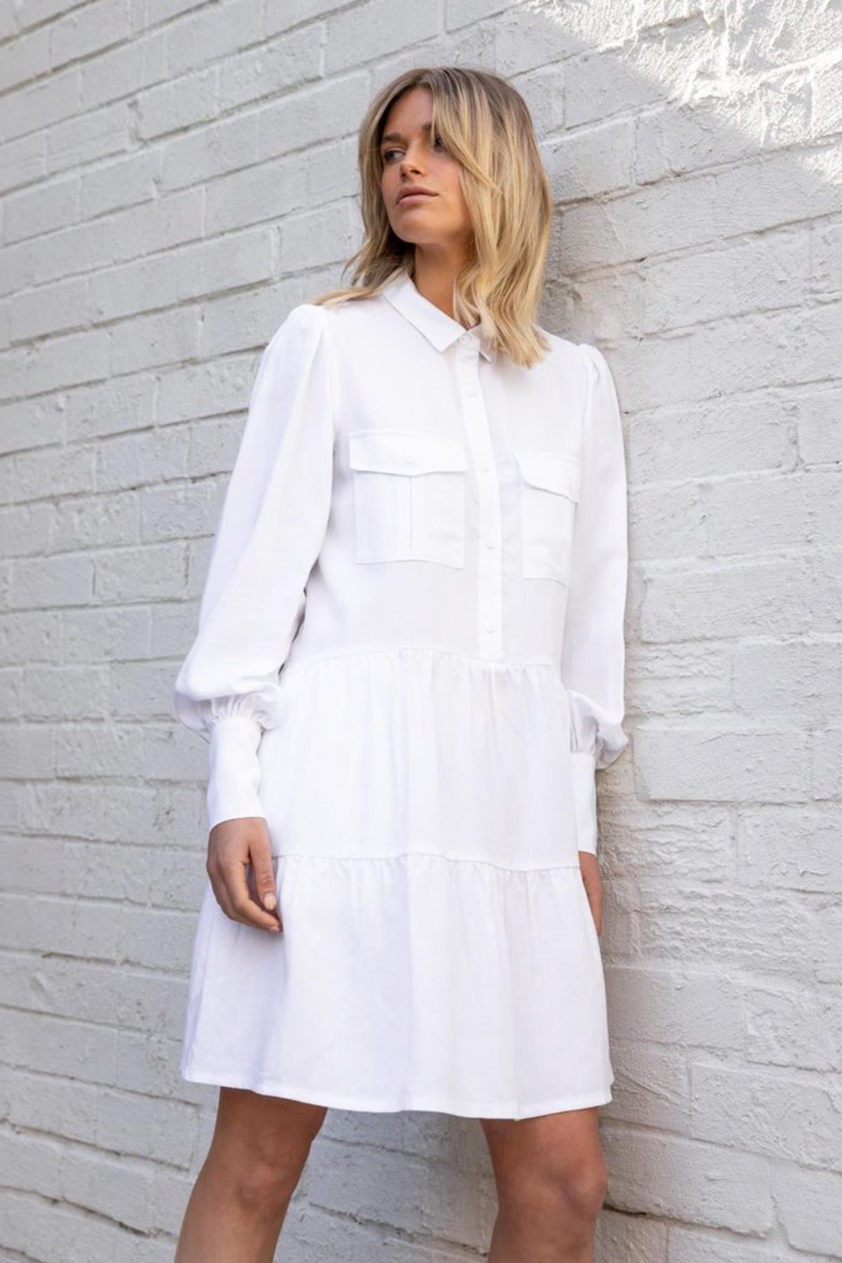 [TEST] Kym Tiered Shirt Dress