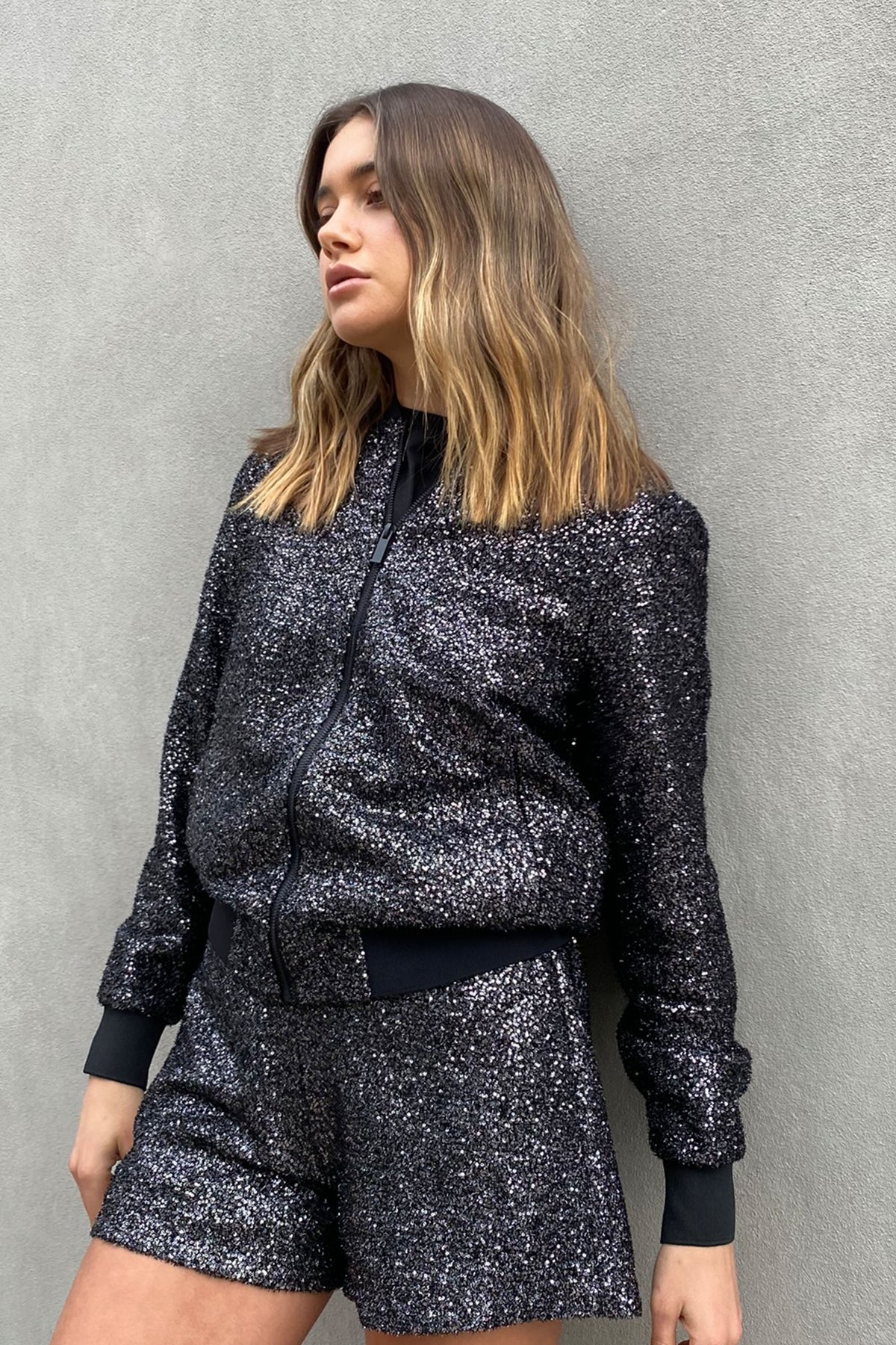 [TEST] Hutton Sequin Bomber Jacket