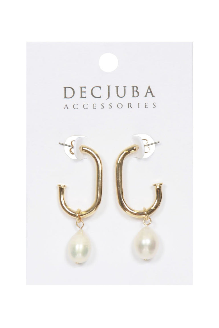 [TEST] Yamin Pearl Hoop Earrings