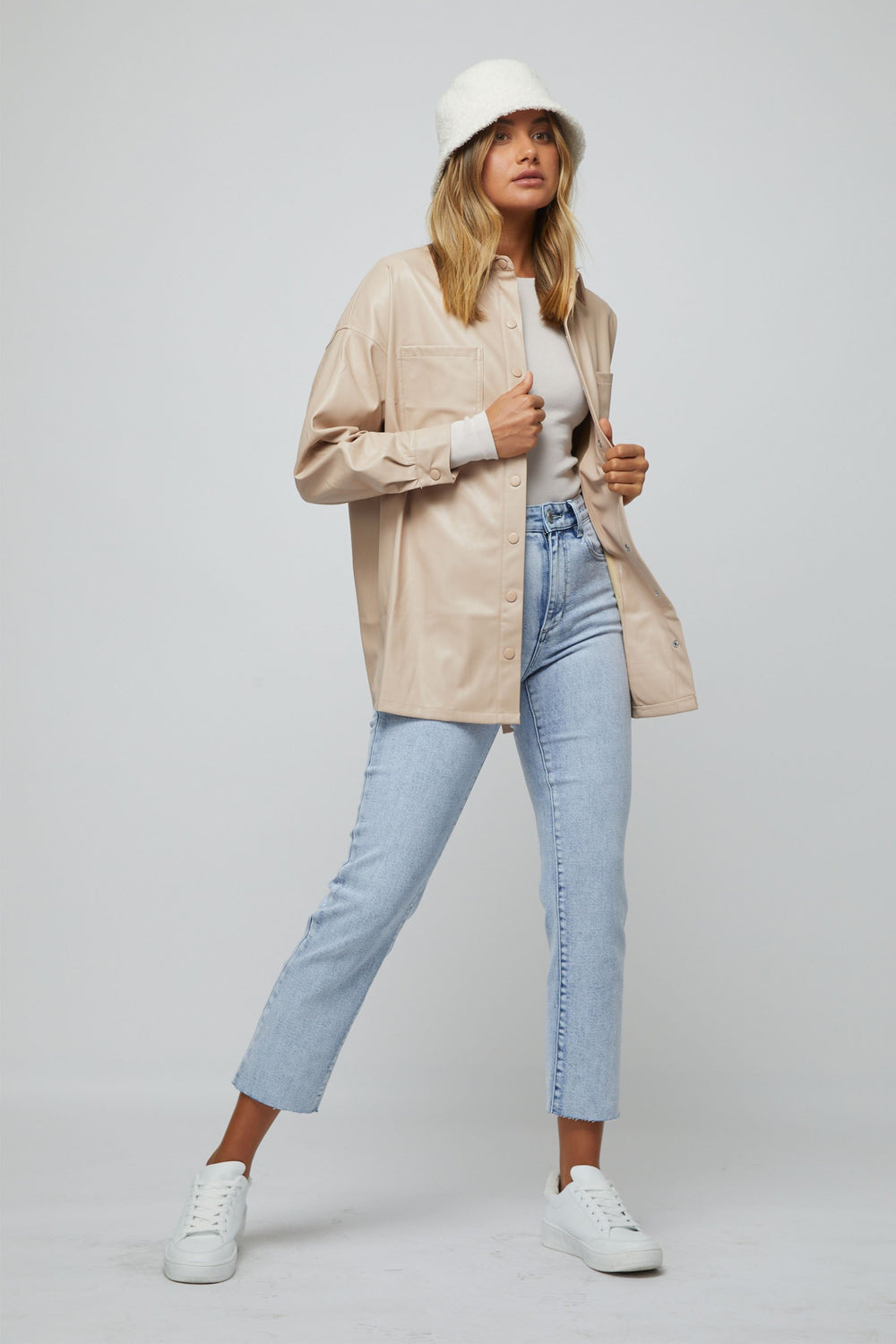 [TEST] Billie Oversized PU Shirt