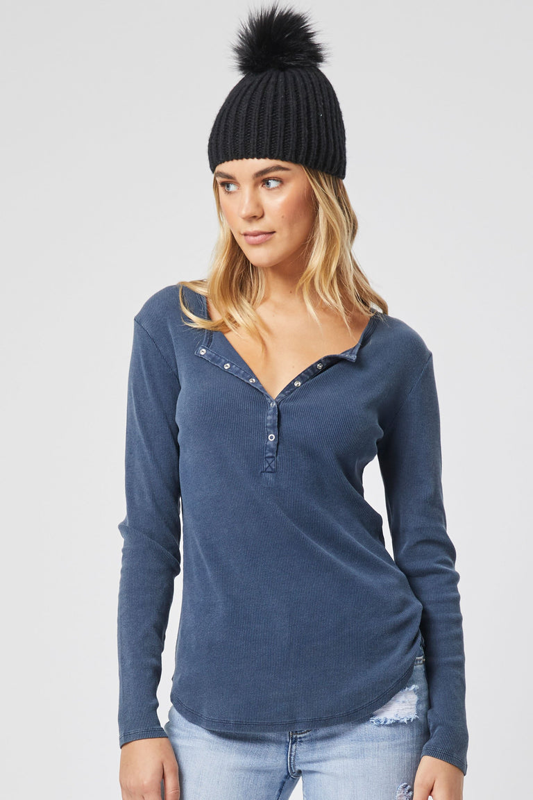 [TEST] Alexis Long Sleeve Rib Henley