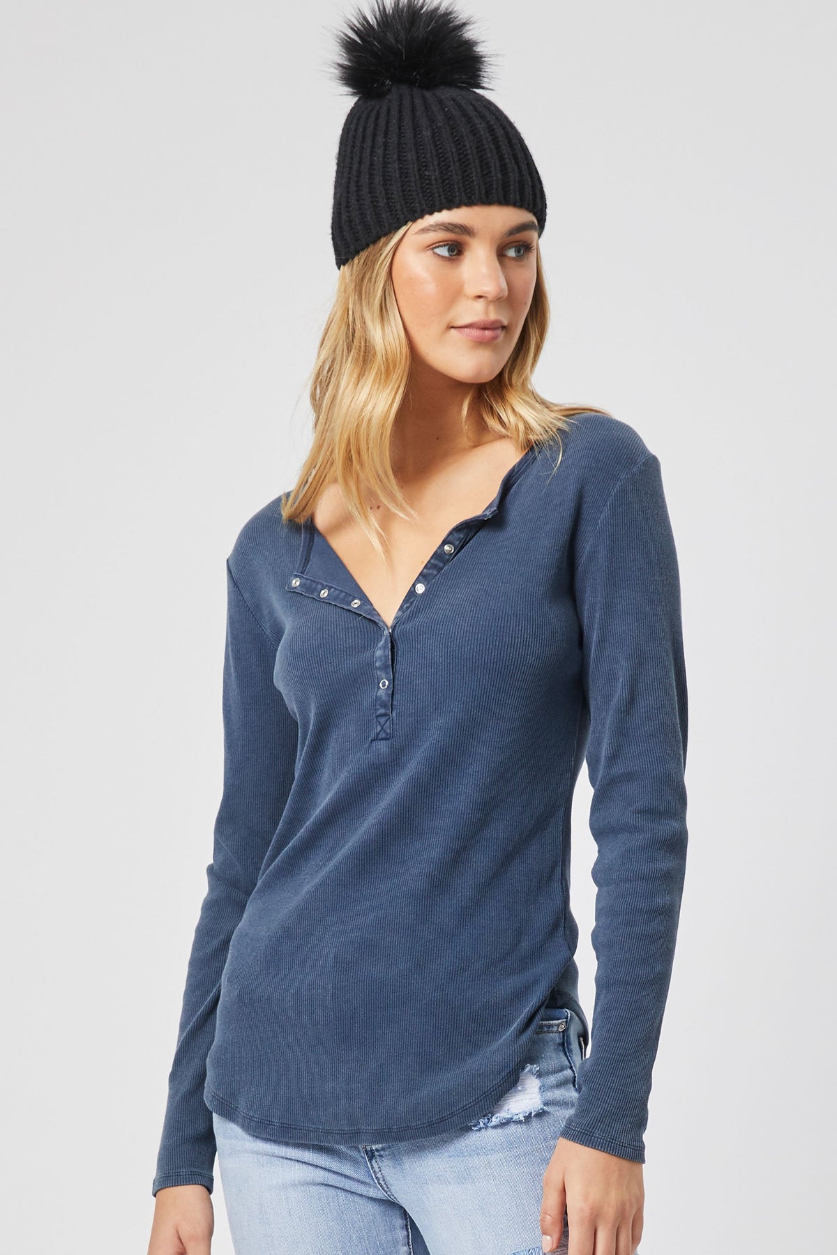 [TEST] Alexis Long Sleeve Rib Henley