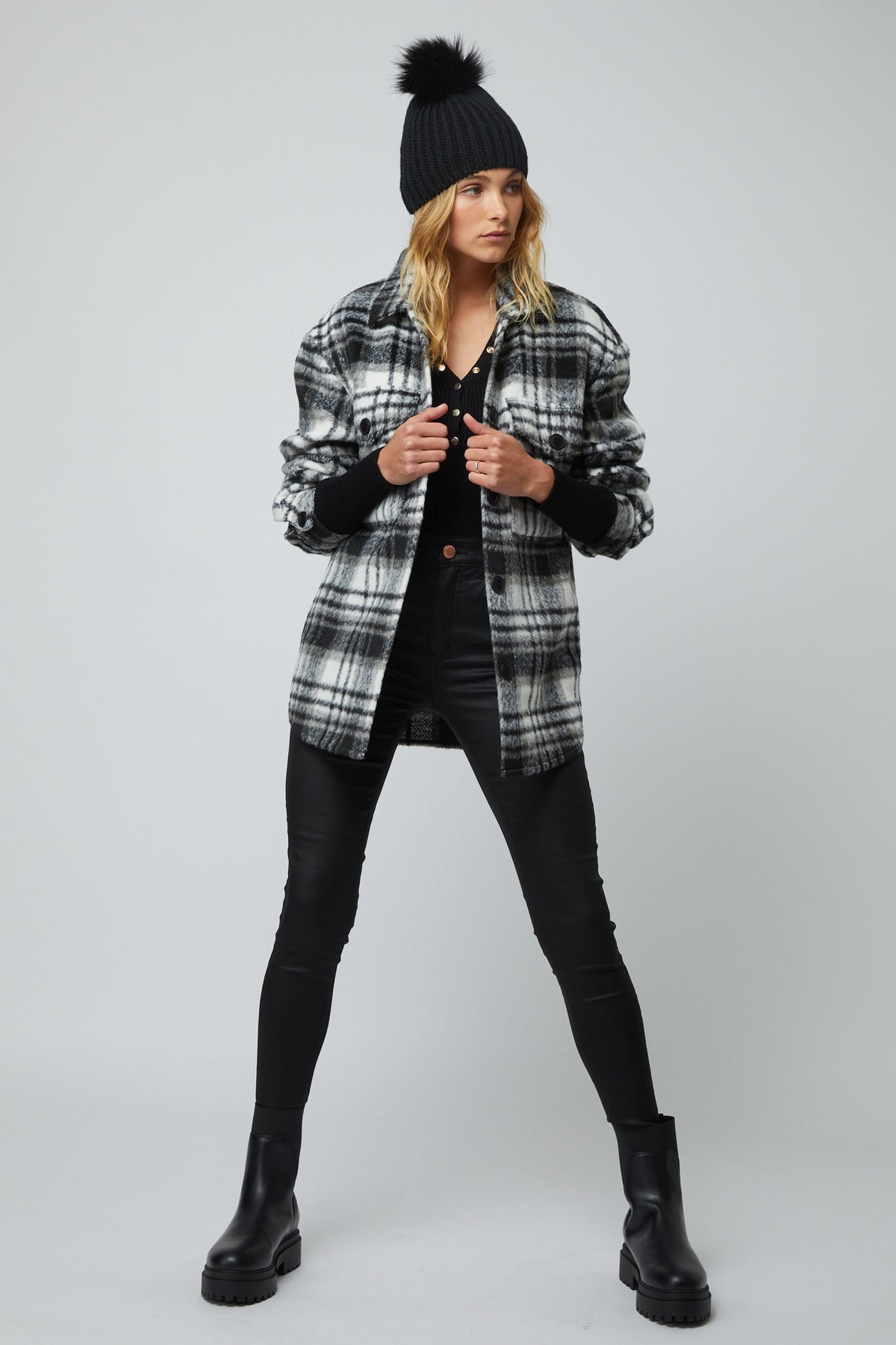 [TEST] Mia Check Shacket
