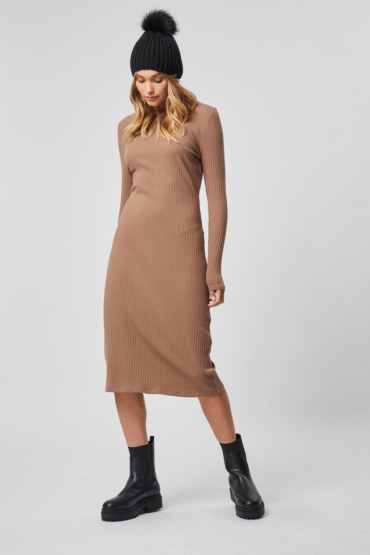 [TEST] Ruth Rib Knit Midi Dress