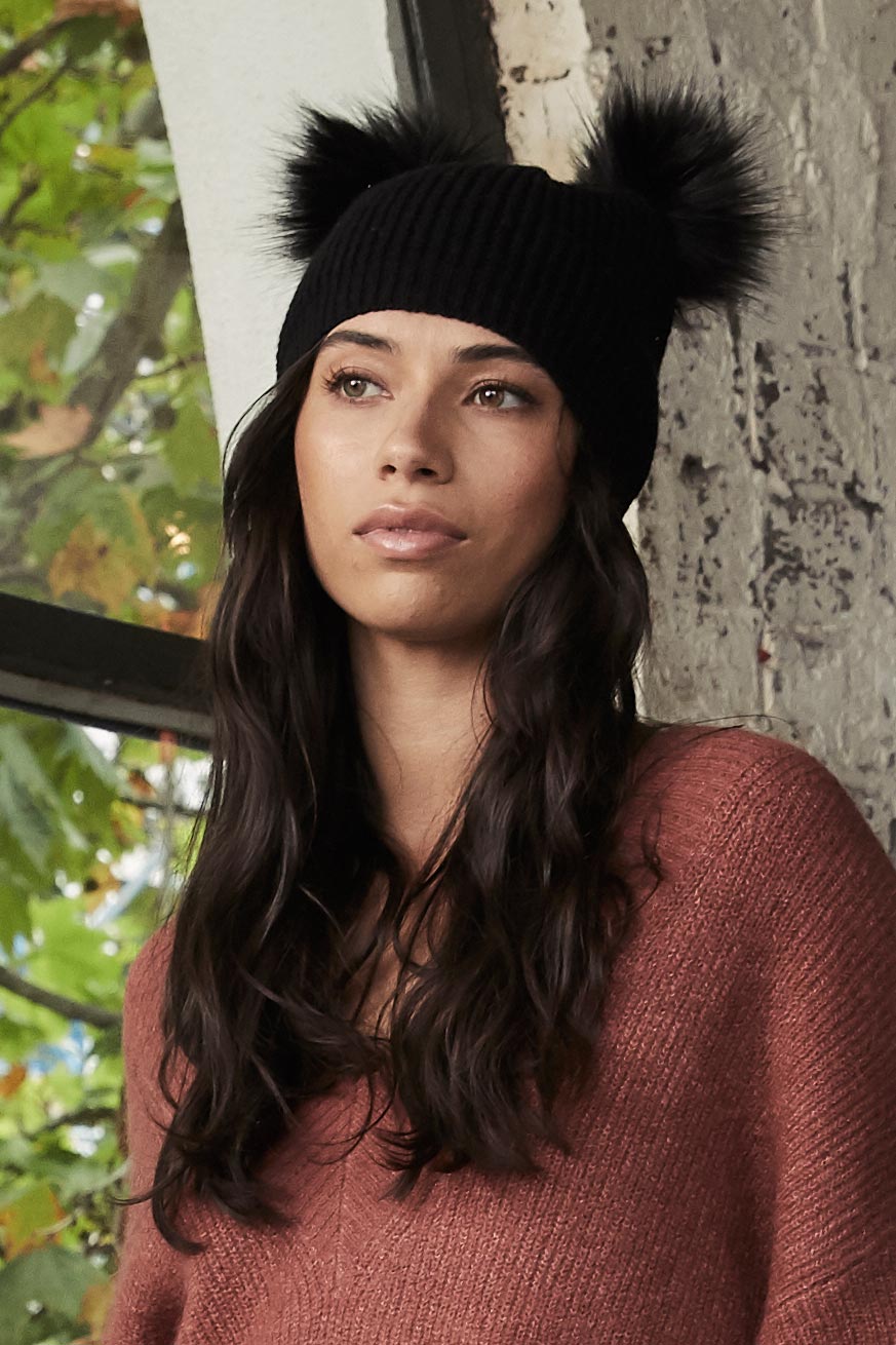 [TEST] Nikki Double Pom Beanie
