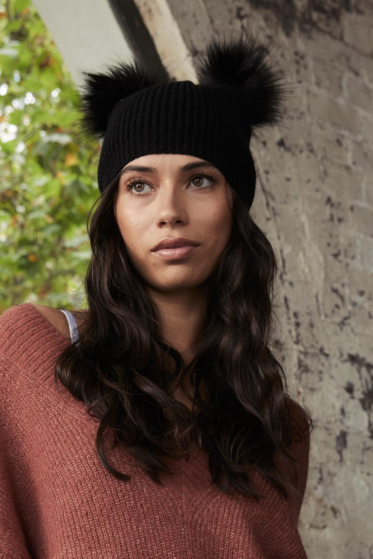 [TEST] Nikki Double Pom Beanie