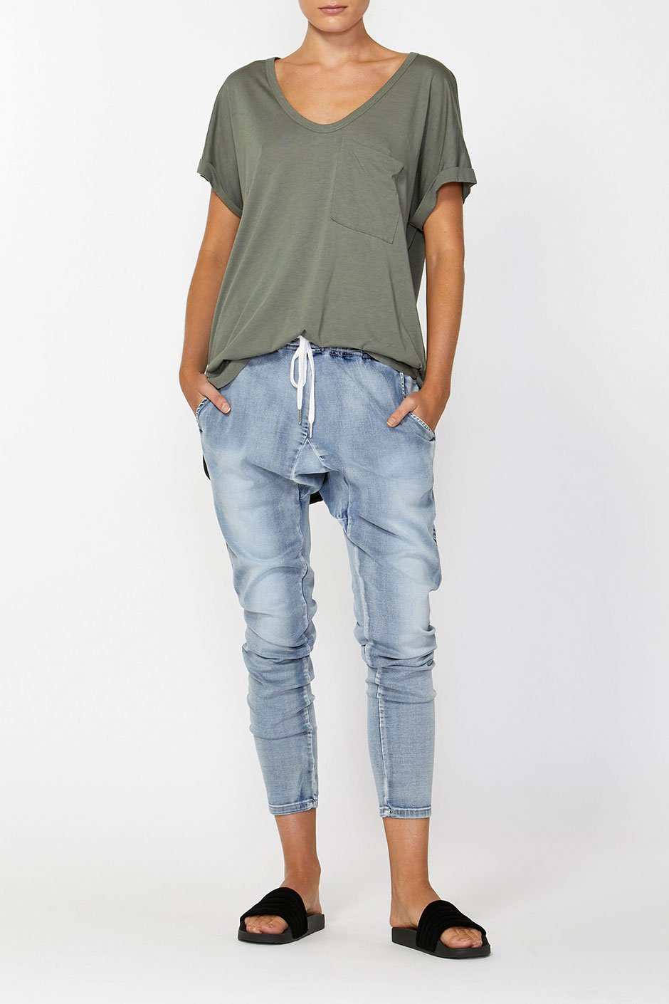 [TEST] Luxe Fleur Drop Crotch Jean