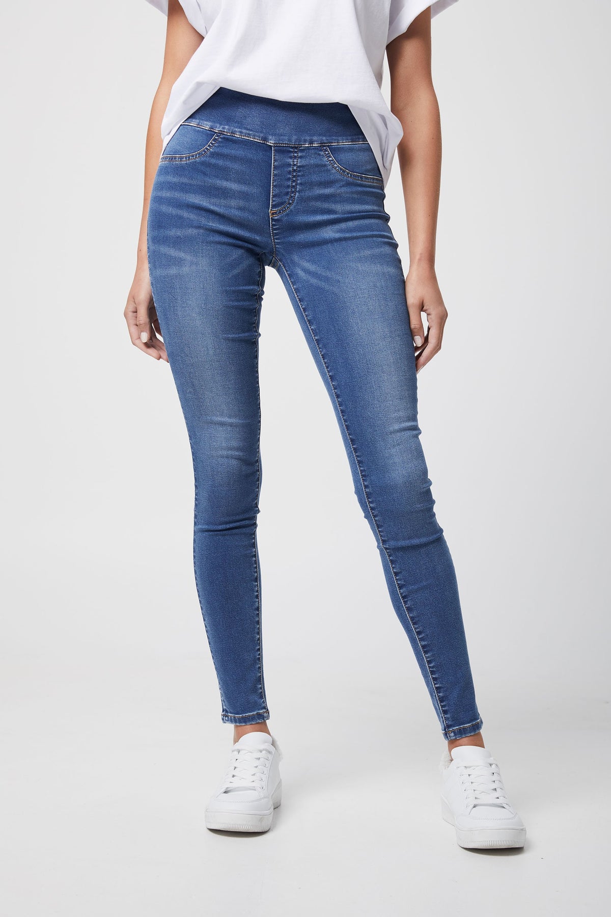 [TEST] Riley Mid Rise Skinny Jeans