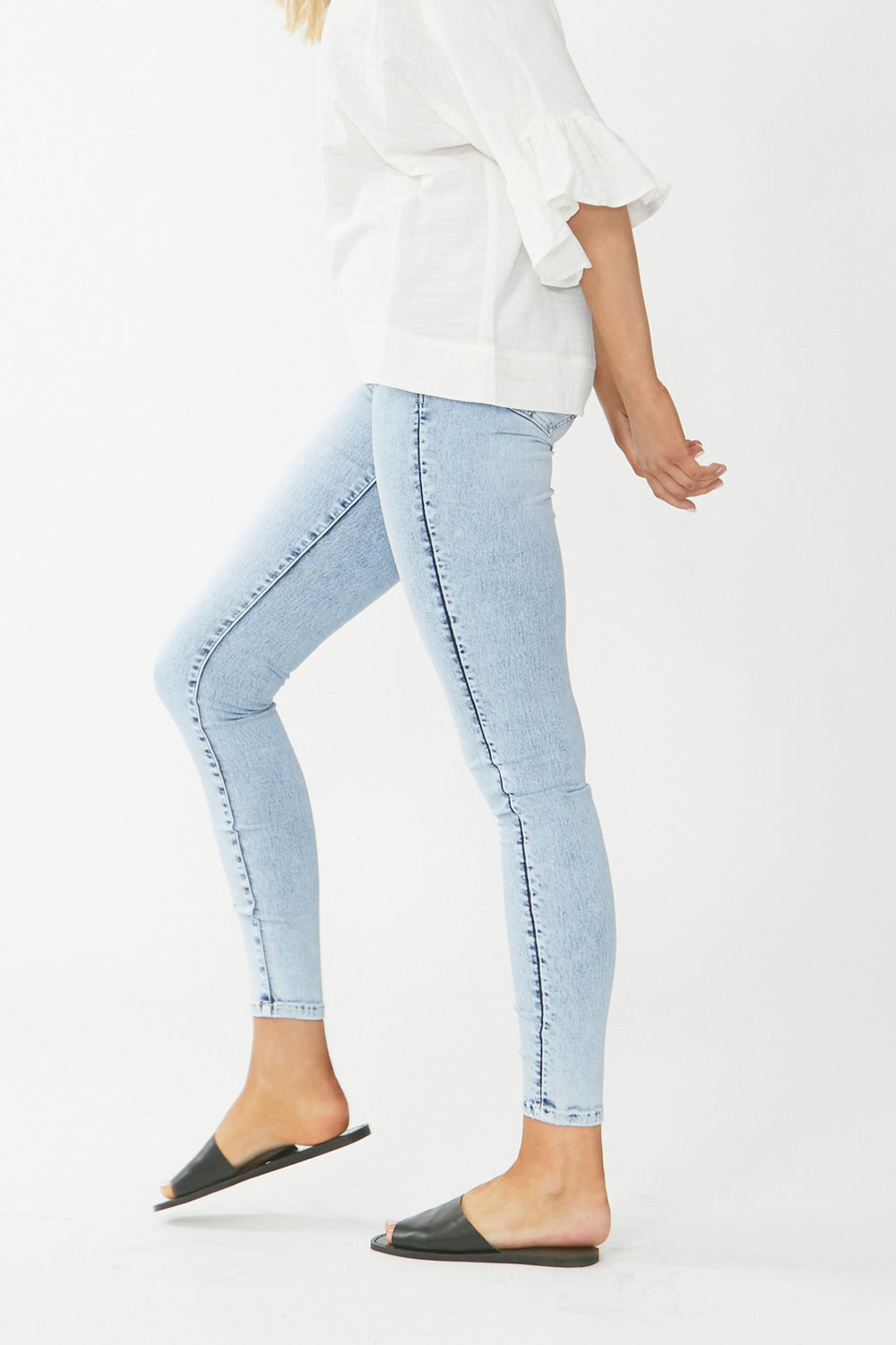 [TEST] Riley Mid Rise Skinny Jeans