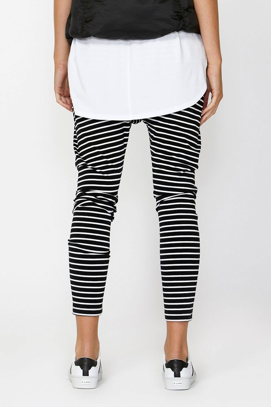 [TEST] Luxe Stripe Drop Crotch Pant