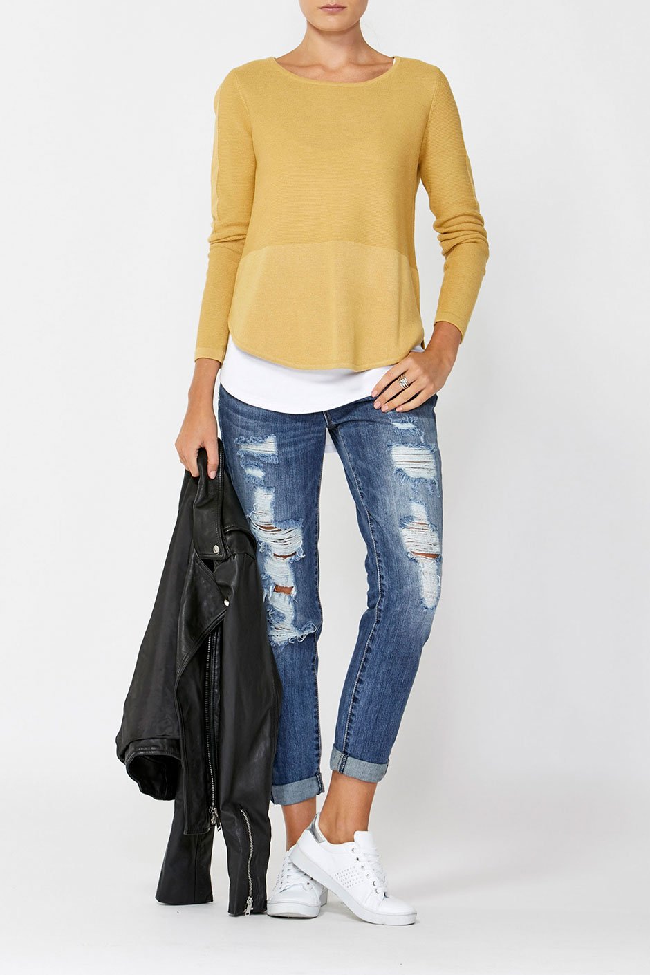 [TEST] Taylor Curved Hem Jumper