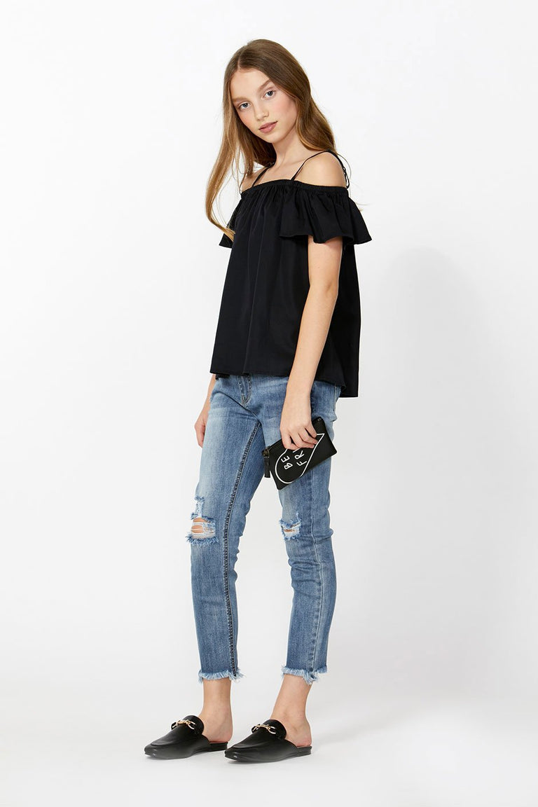 [TEST] Kids Off Shoulder Ruffle Top