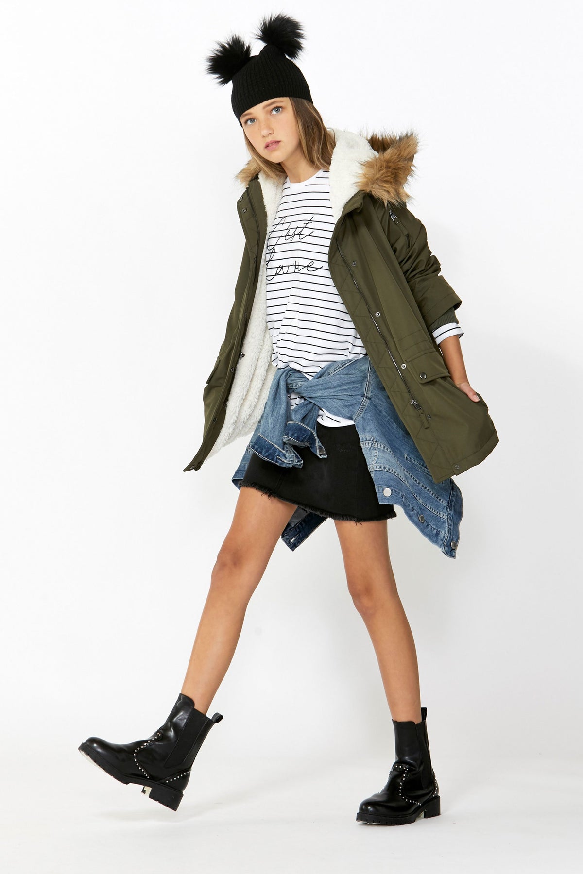 [TEST] Kids Denim Mini Skirt