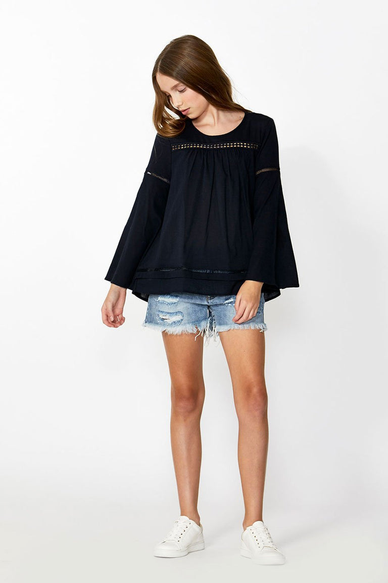 [TEST] Kids Bell Sleeve Top
