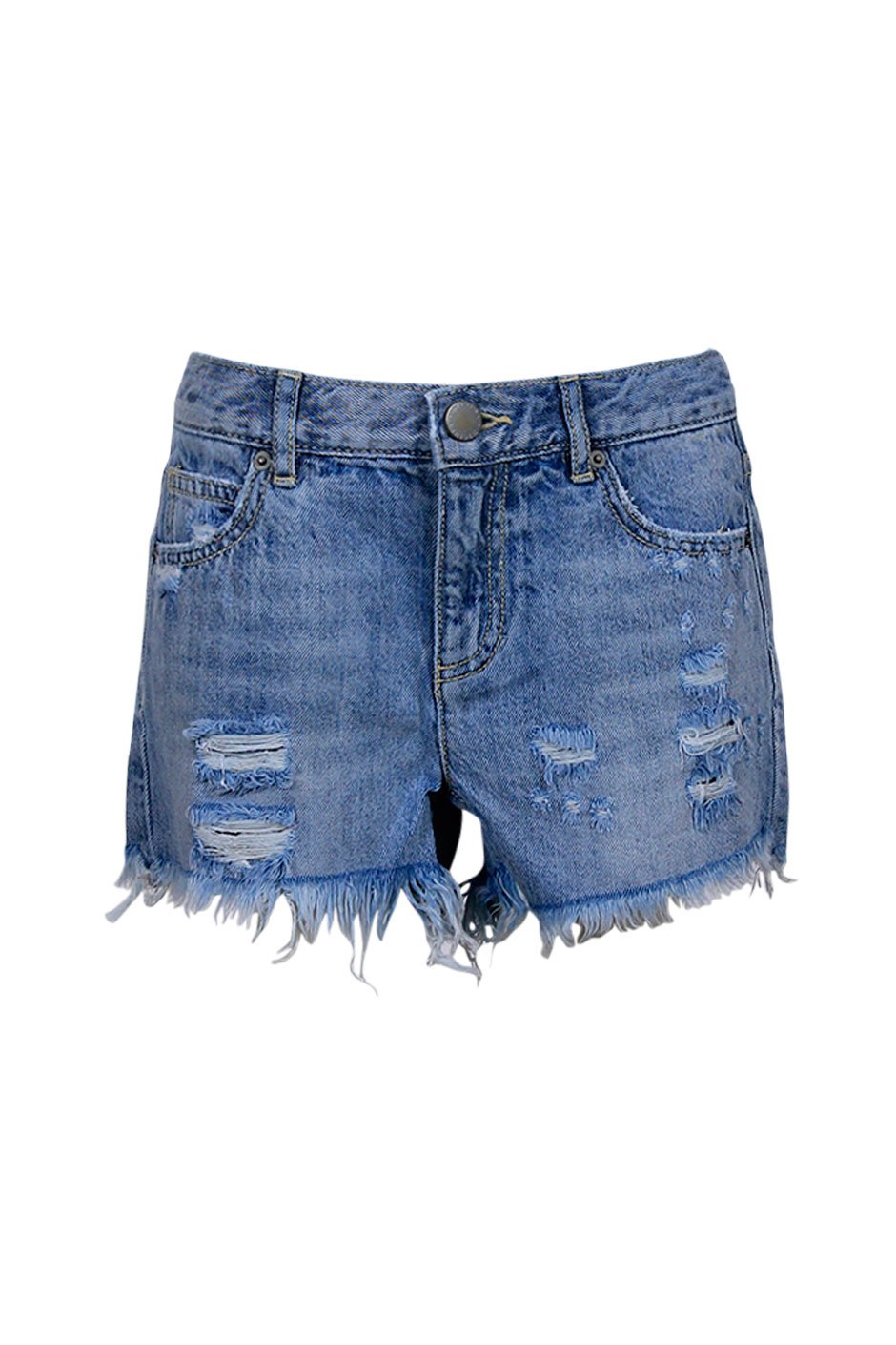 [TEST] Girls Distressed Denim Short