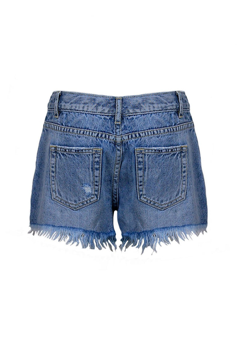 [TEST] Girls Distressed Denim Short