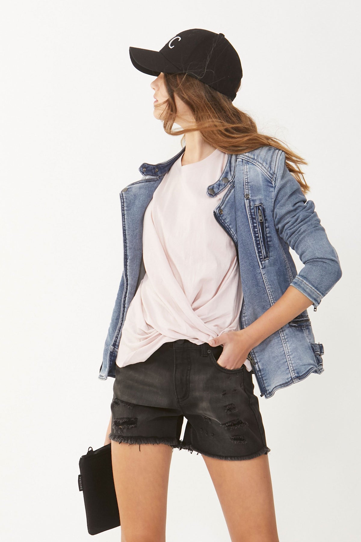 [TEST] Girls Distressed Denim Short