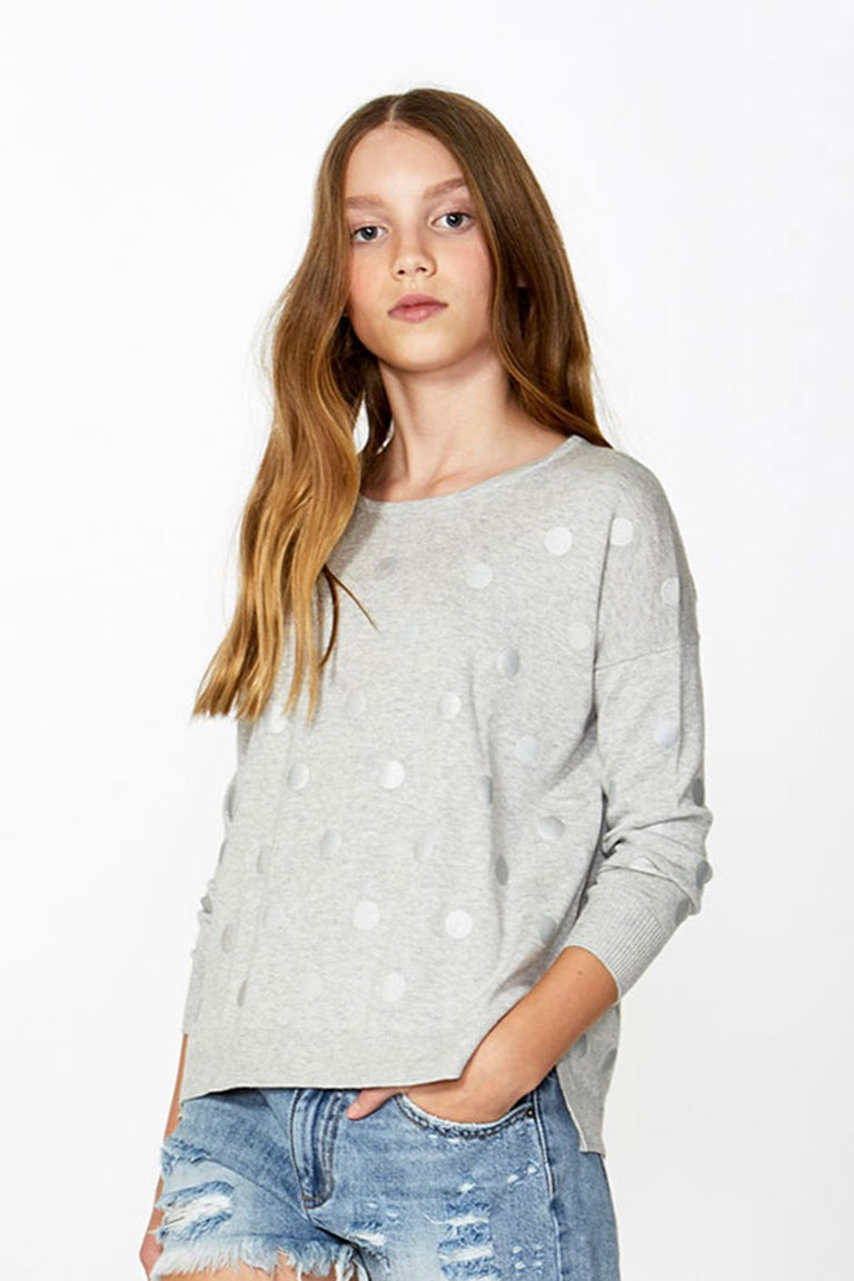 [TEST] Kids Metallic Spot Knit