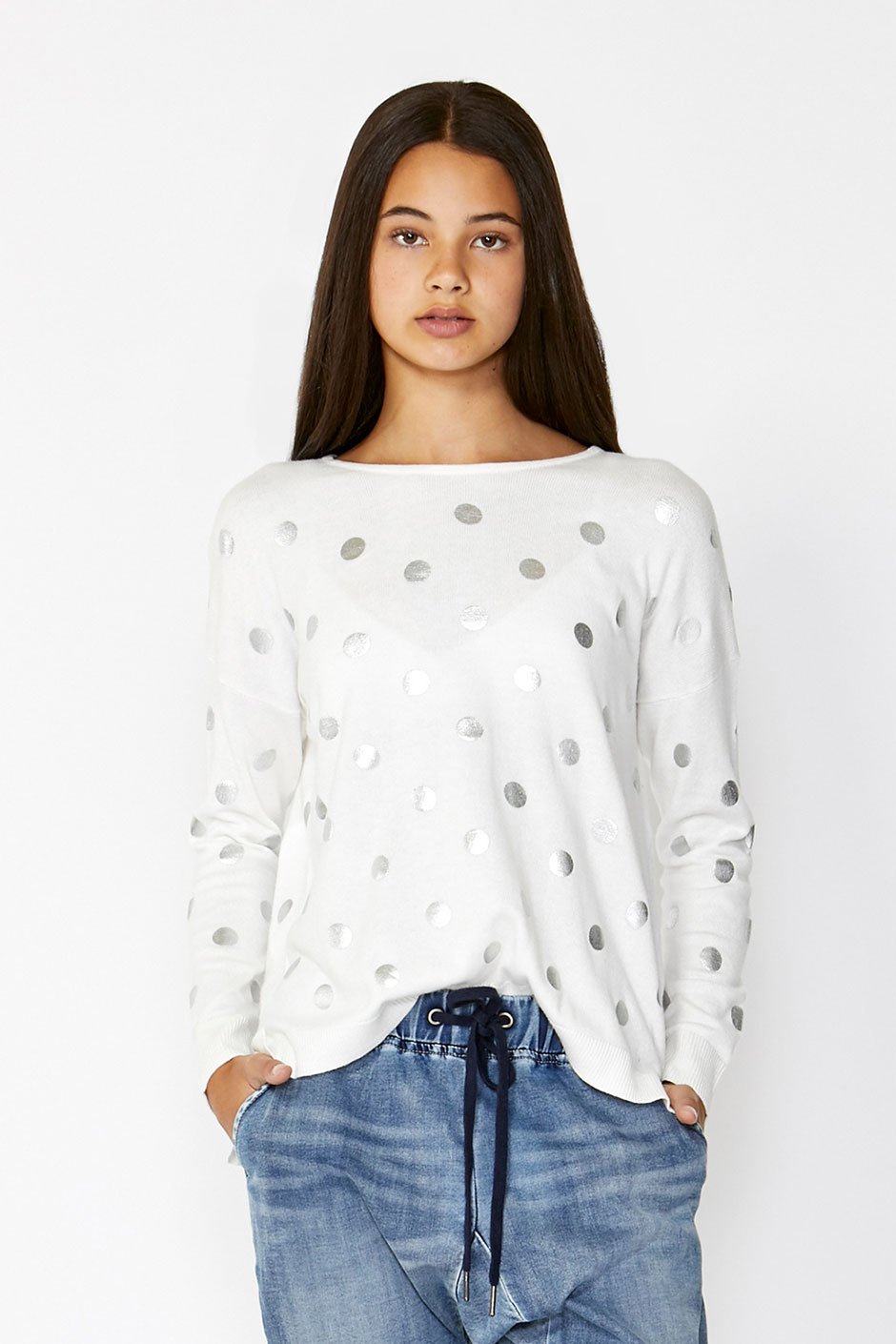 [TEST] Kids Metallic Spot Knit