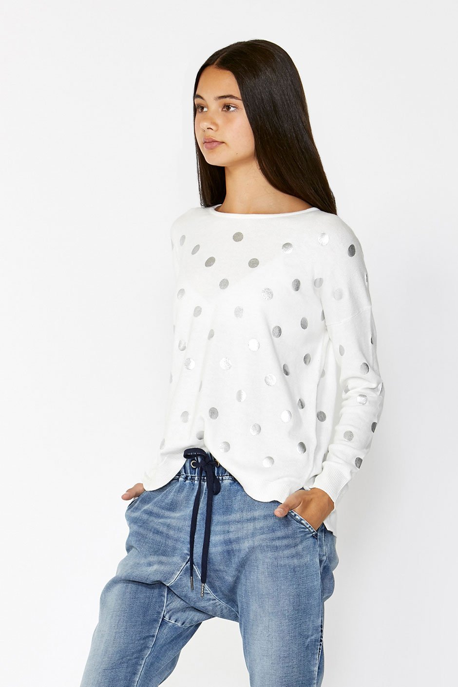 [TEST] Kids Metallic Spot Knit
