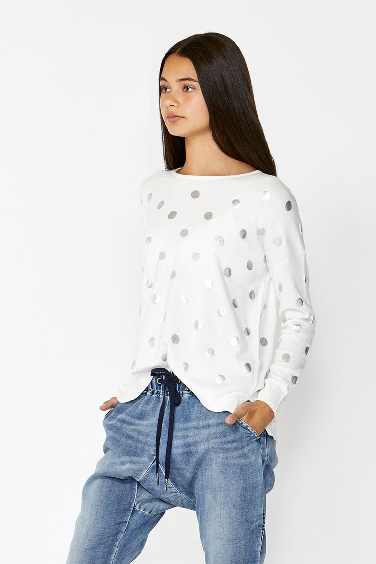 [TEST] Kids Metallic Spot Knit