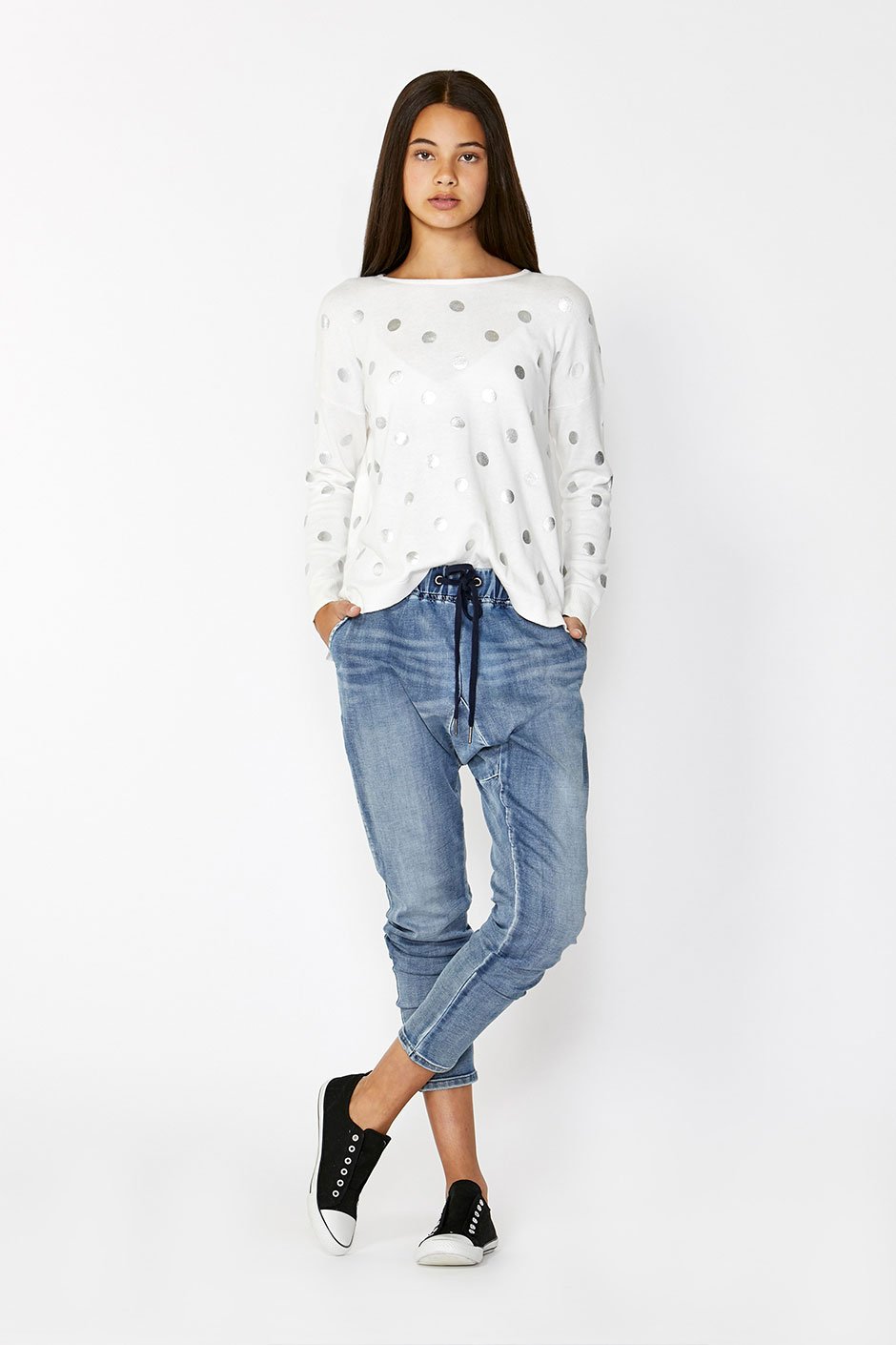 [TEST] Kids Metallic Spot Knit