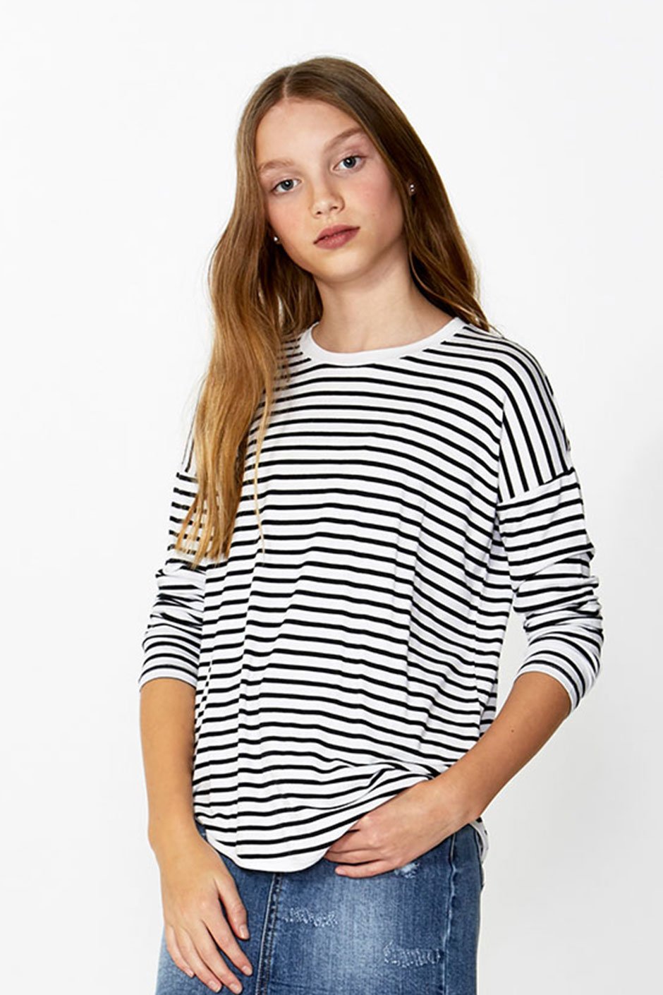 [TEST] Kids Jersey Stripe Top