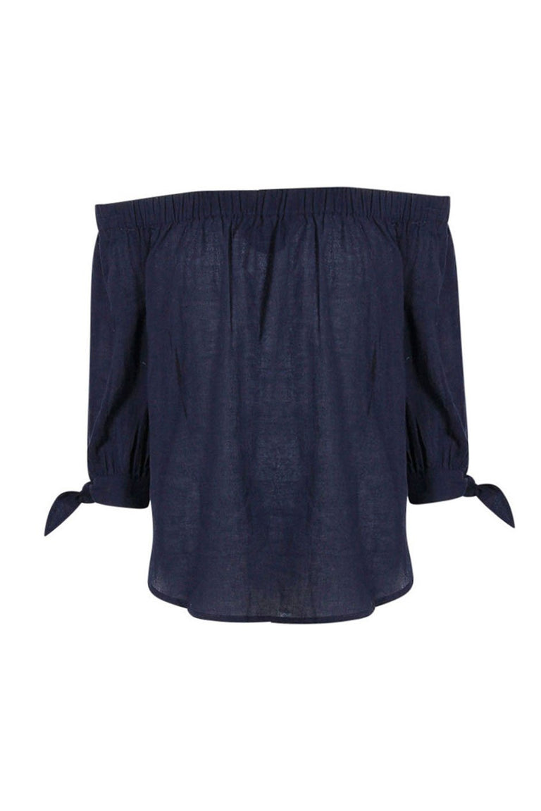 [TEST] Kids Off Shoulder Woven Top