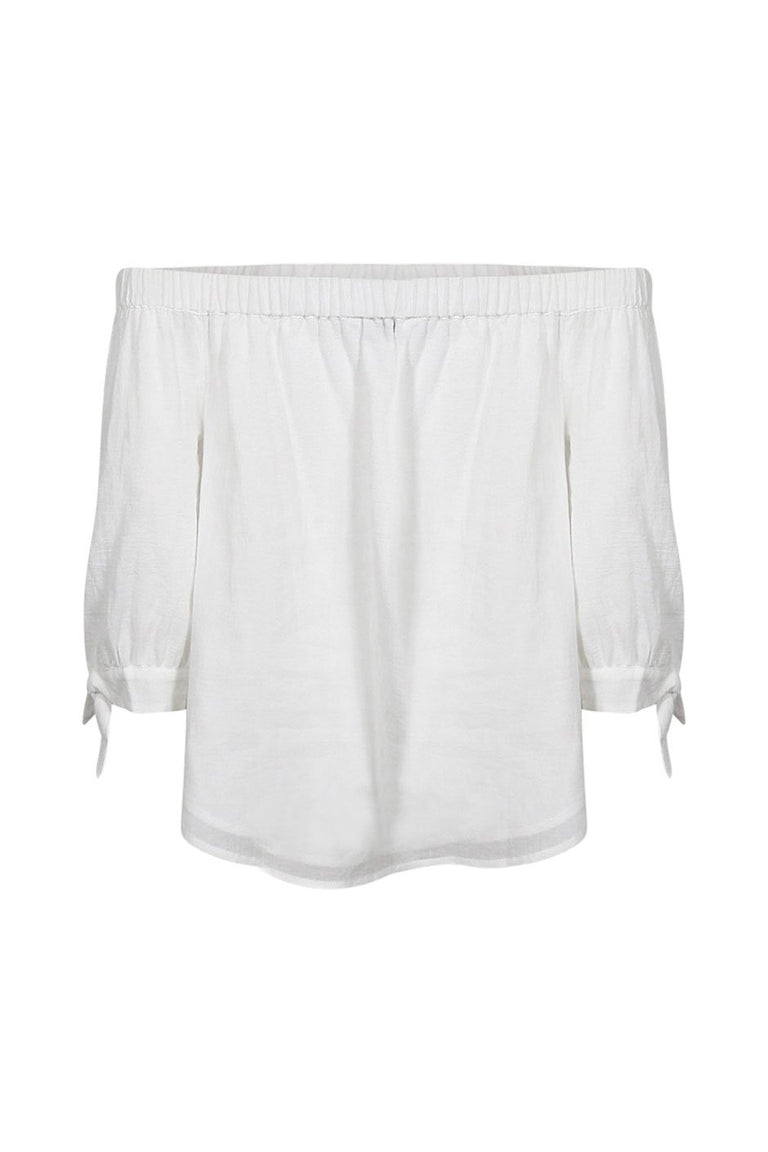 [TEST] Kids Off Shoulder Woven Top