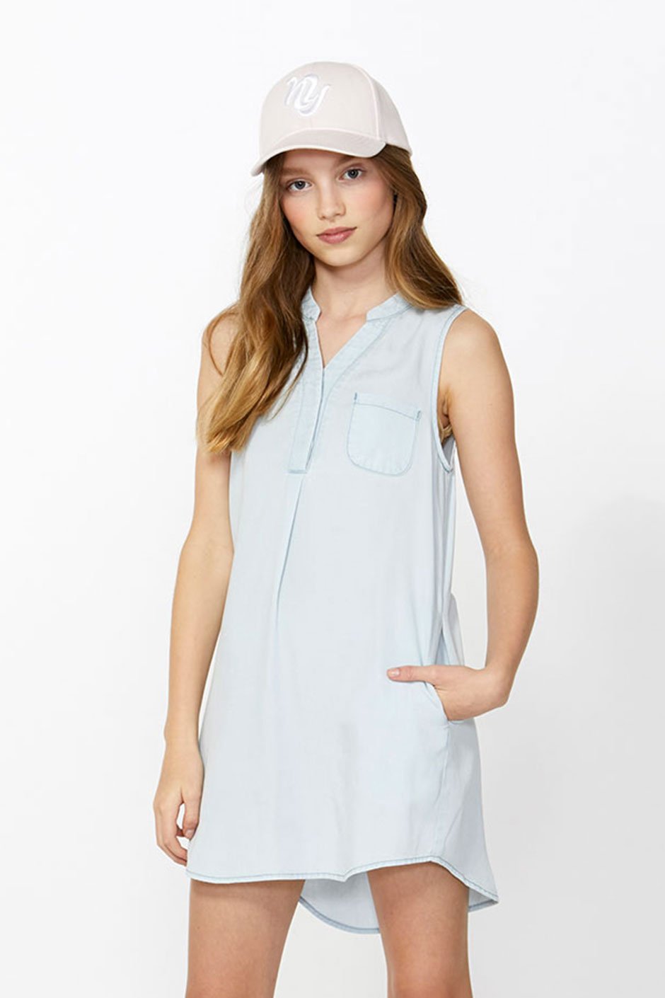 [TEST] Kids Chambray Shirt Dress