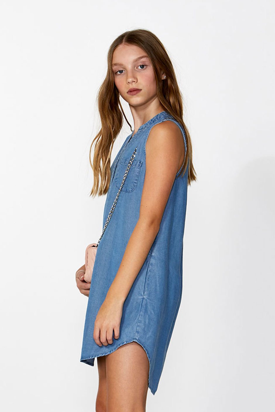 [TEST] Kids Chambray Shirt Dress