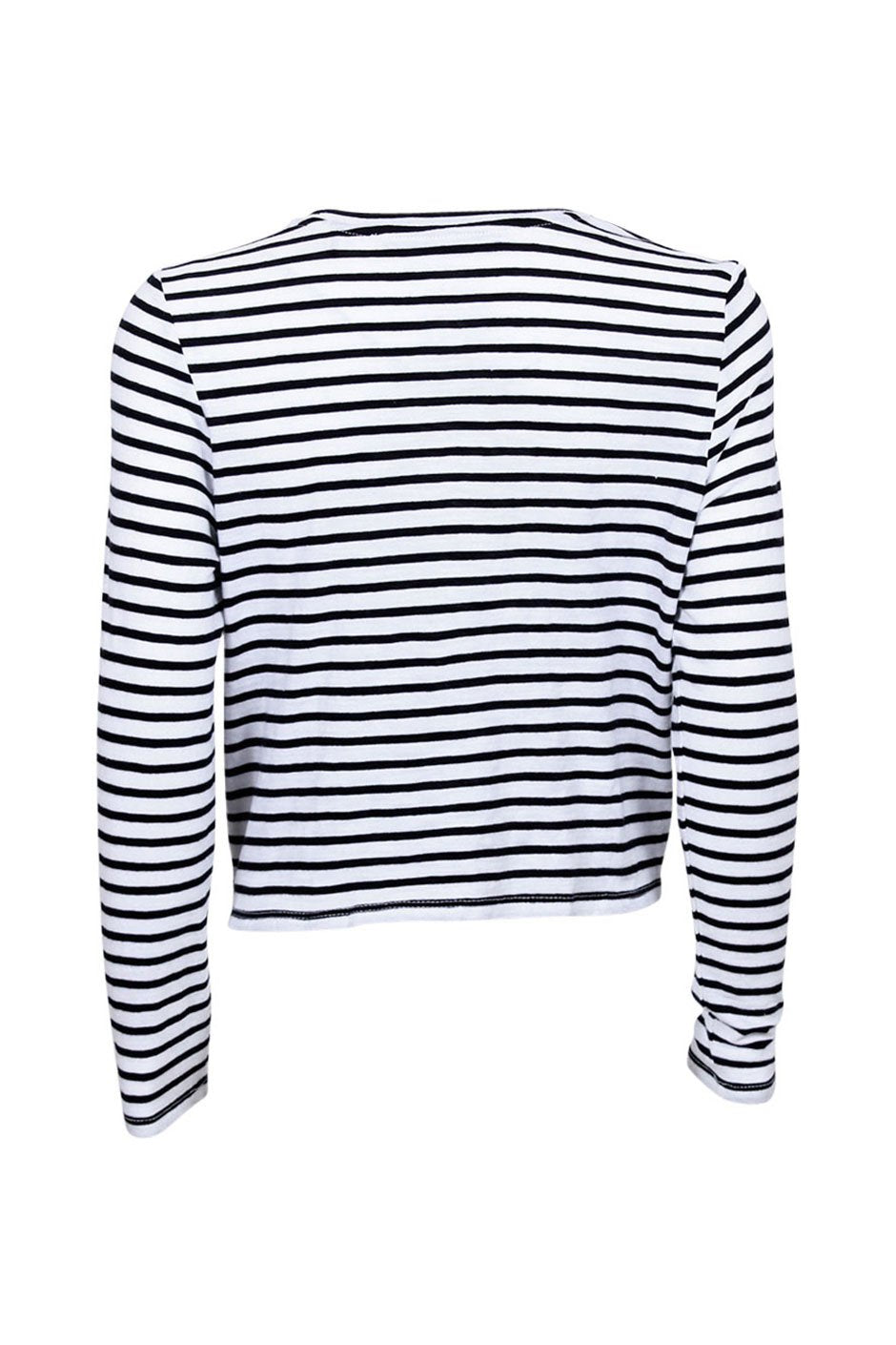 [TEST] Kids Tie Front Stripe Top