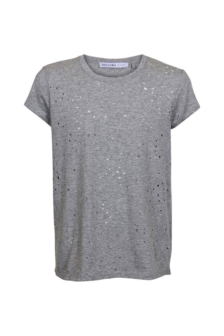 [TEST] Kids Distressed Hole Tee
