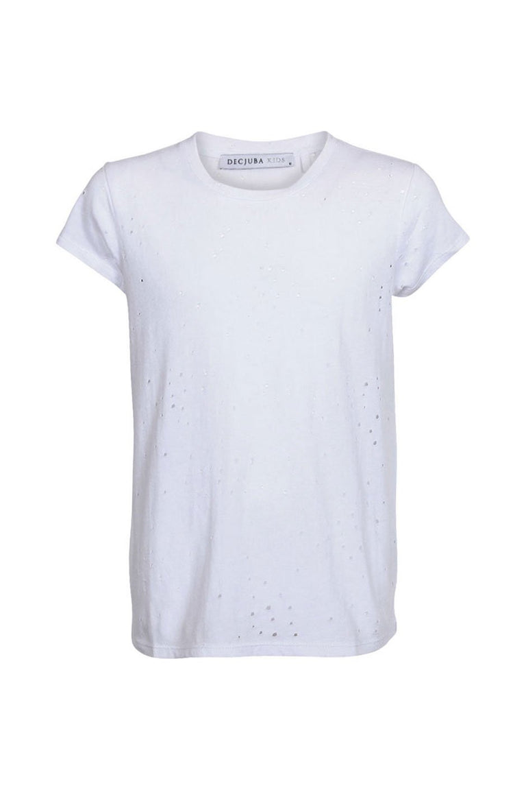 [TEST] Kids Distressed Hole Tee