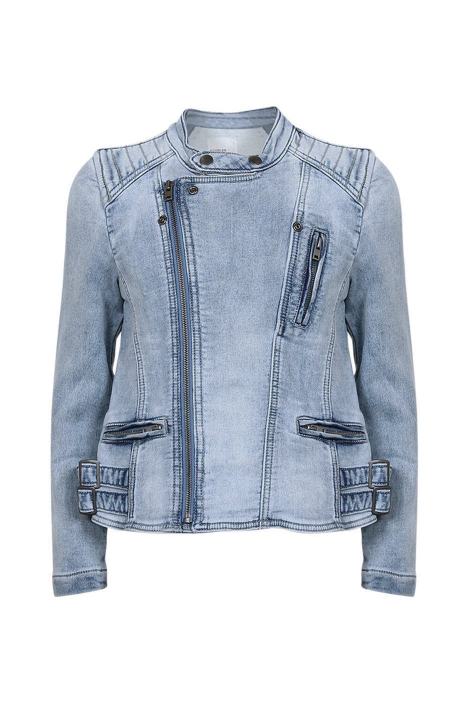 [TEST] Kids Denim Biker Jacket