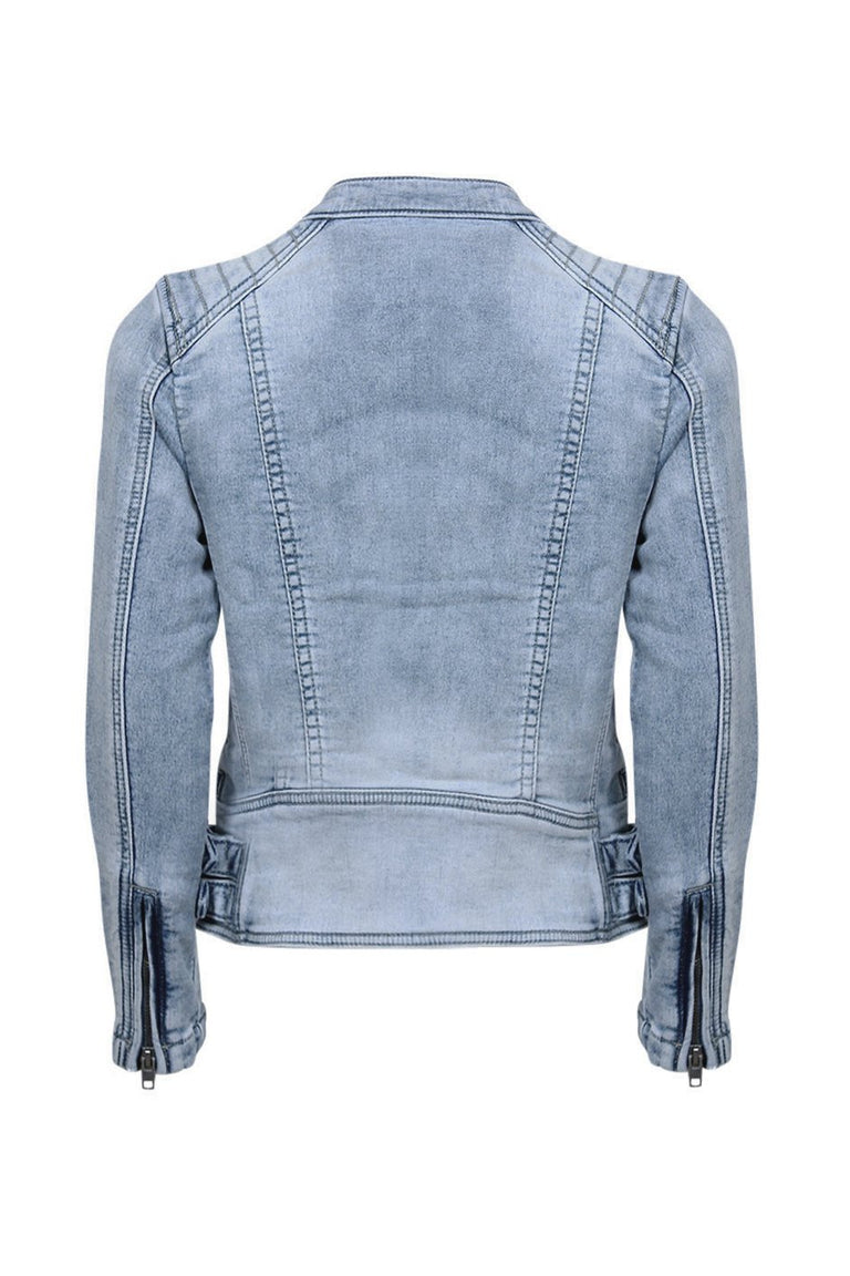 [TEST] Kids Denim Biker Jacket
