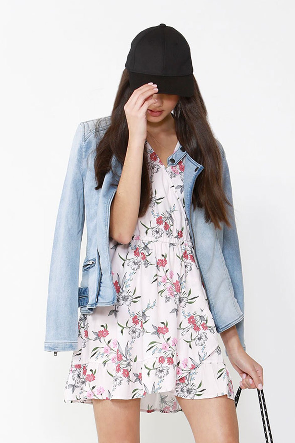 [TEST] Kids Denim Biker Jacket