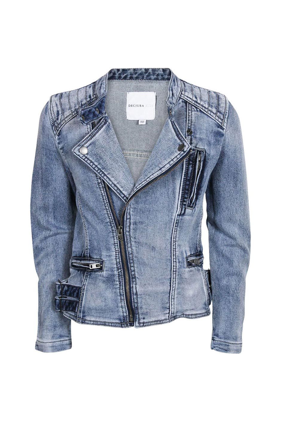 [TEST] Kids Denim Biker Jacket