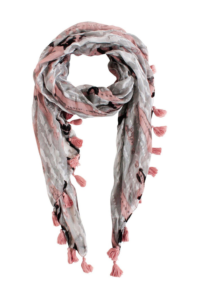 [TEST] Kids Tassel Trim Tie Dye Scarf