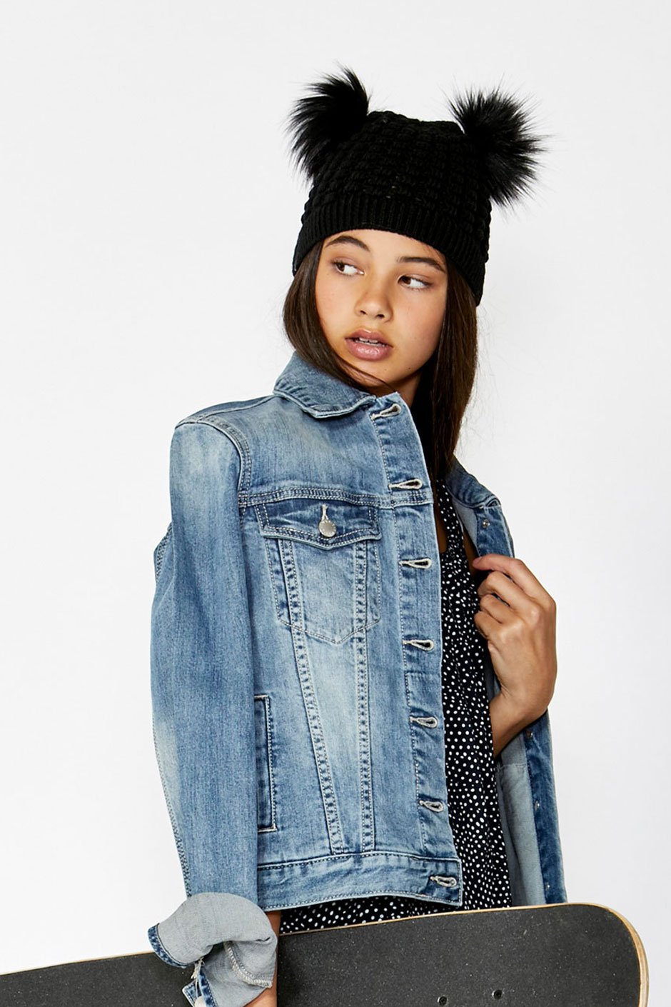 [TEST] Kids Double Pom Pom Beanie