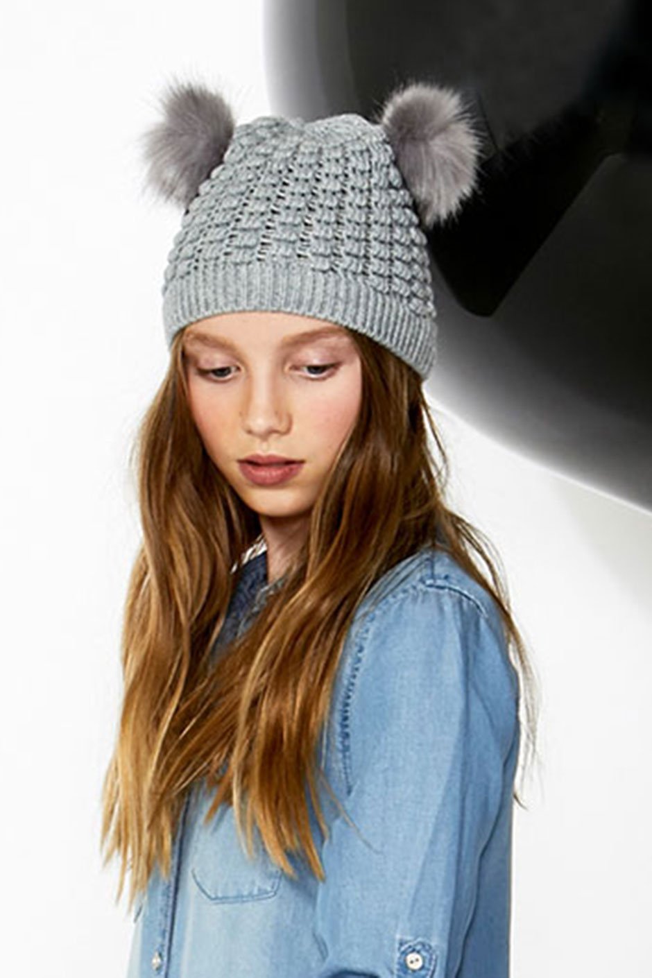 [TEST] Kids Double Pom Pom Beanie