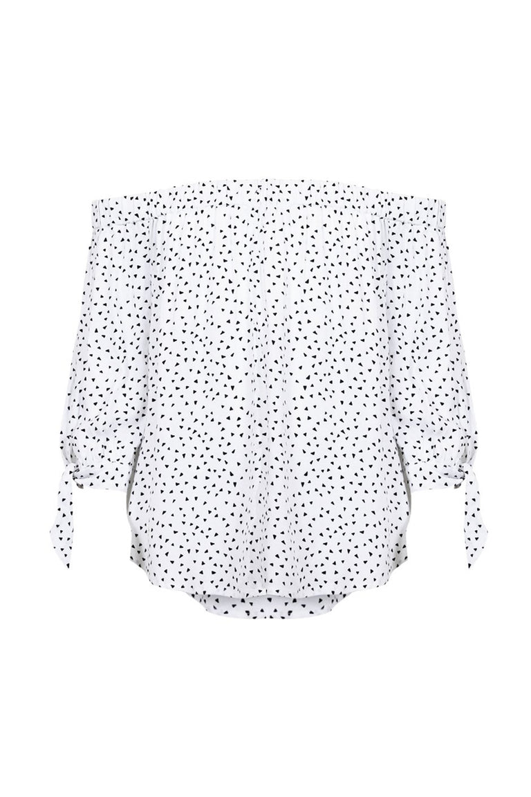 [TEST] Kids Printed Off Shoulder Top