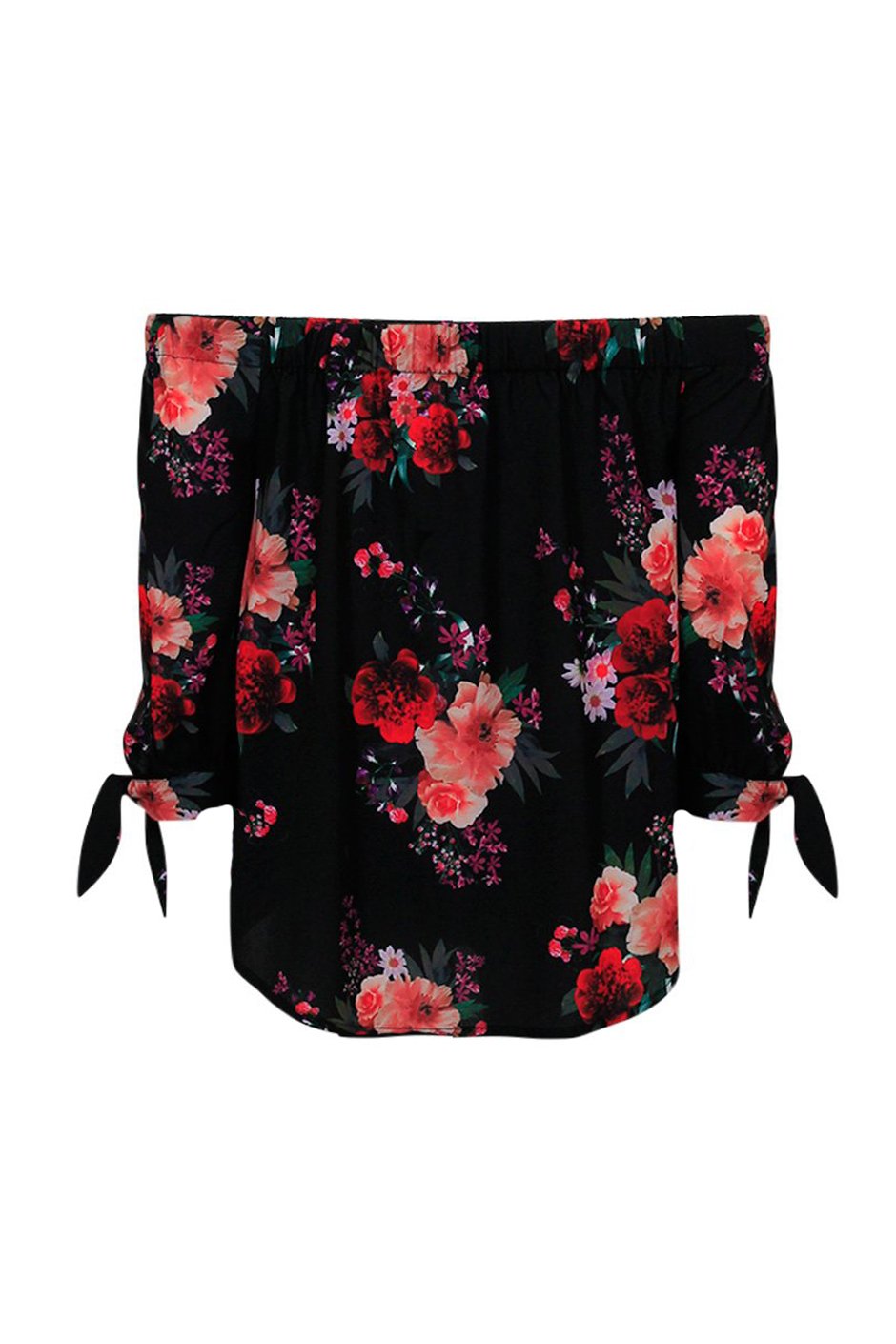 [TEST] Kids Printed Off Shoulder Top