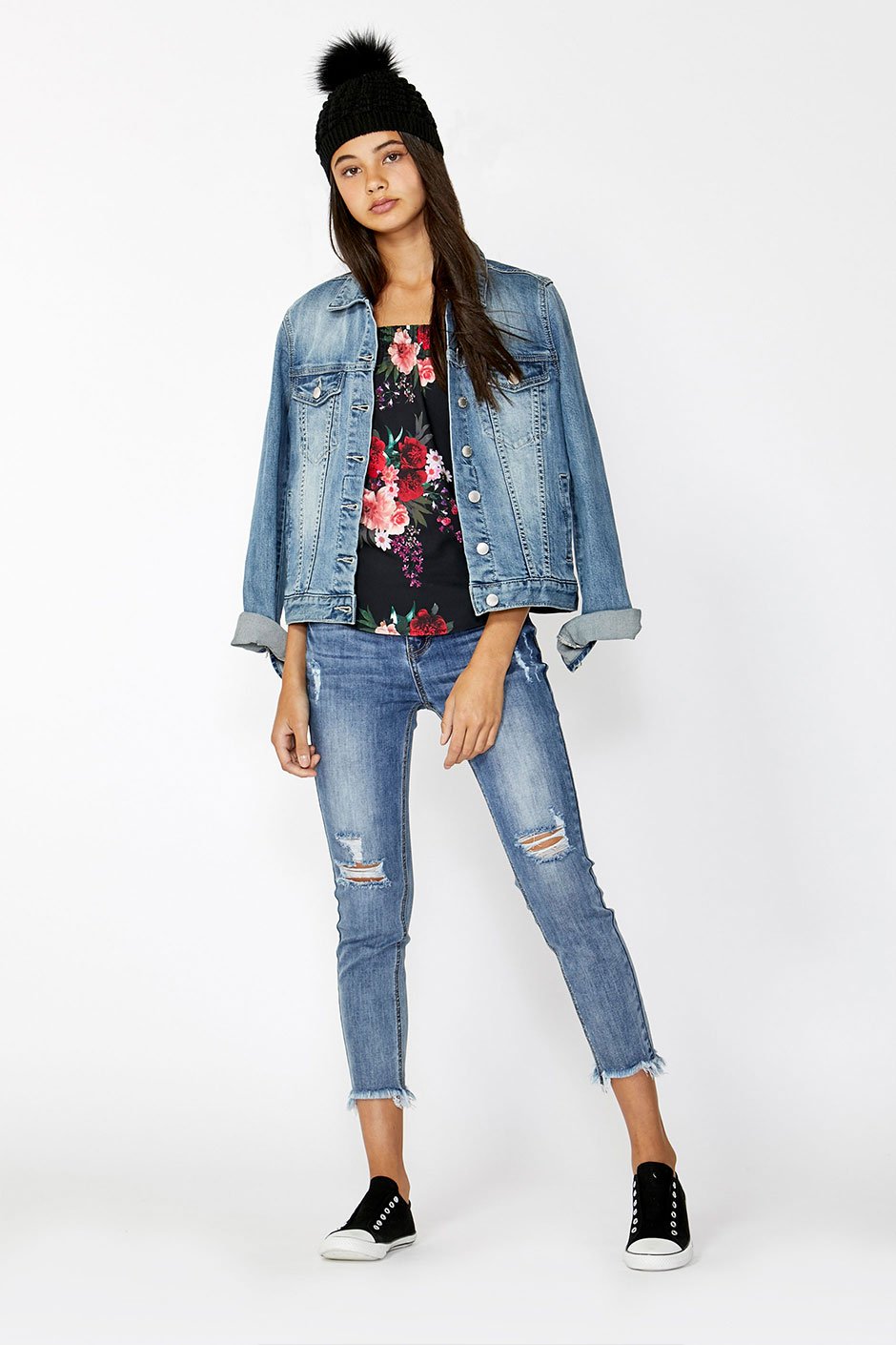 [TEST] Kids Printed Off Shoulder Top