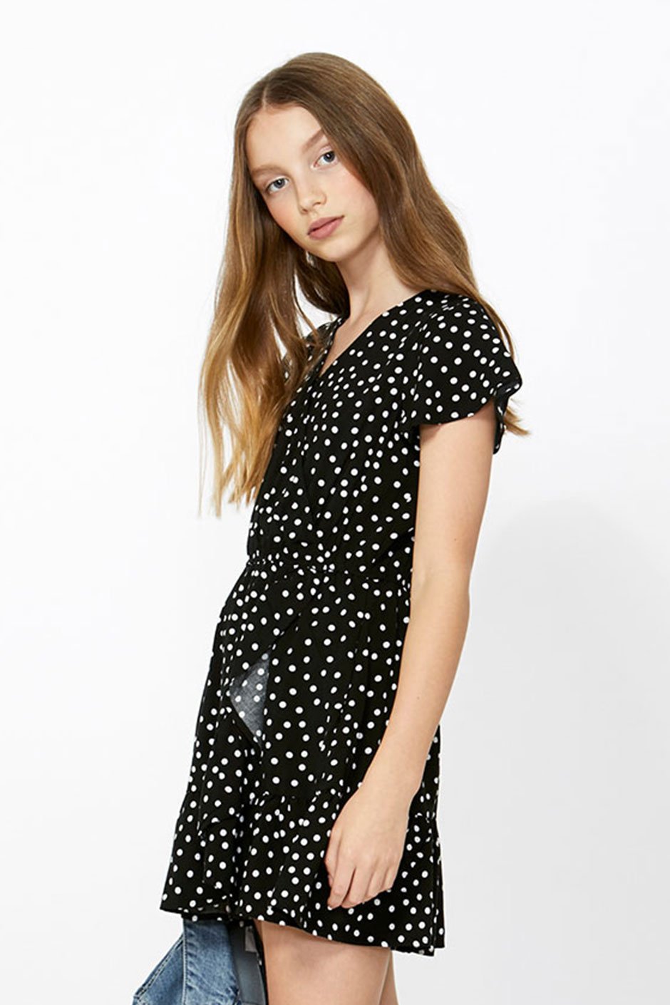 [TEST] Kids Printed Wrap Dress
