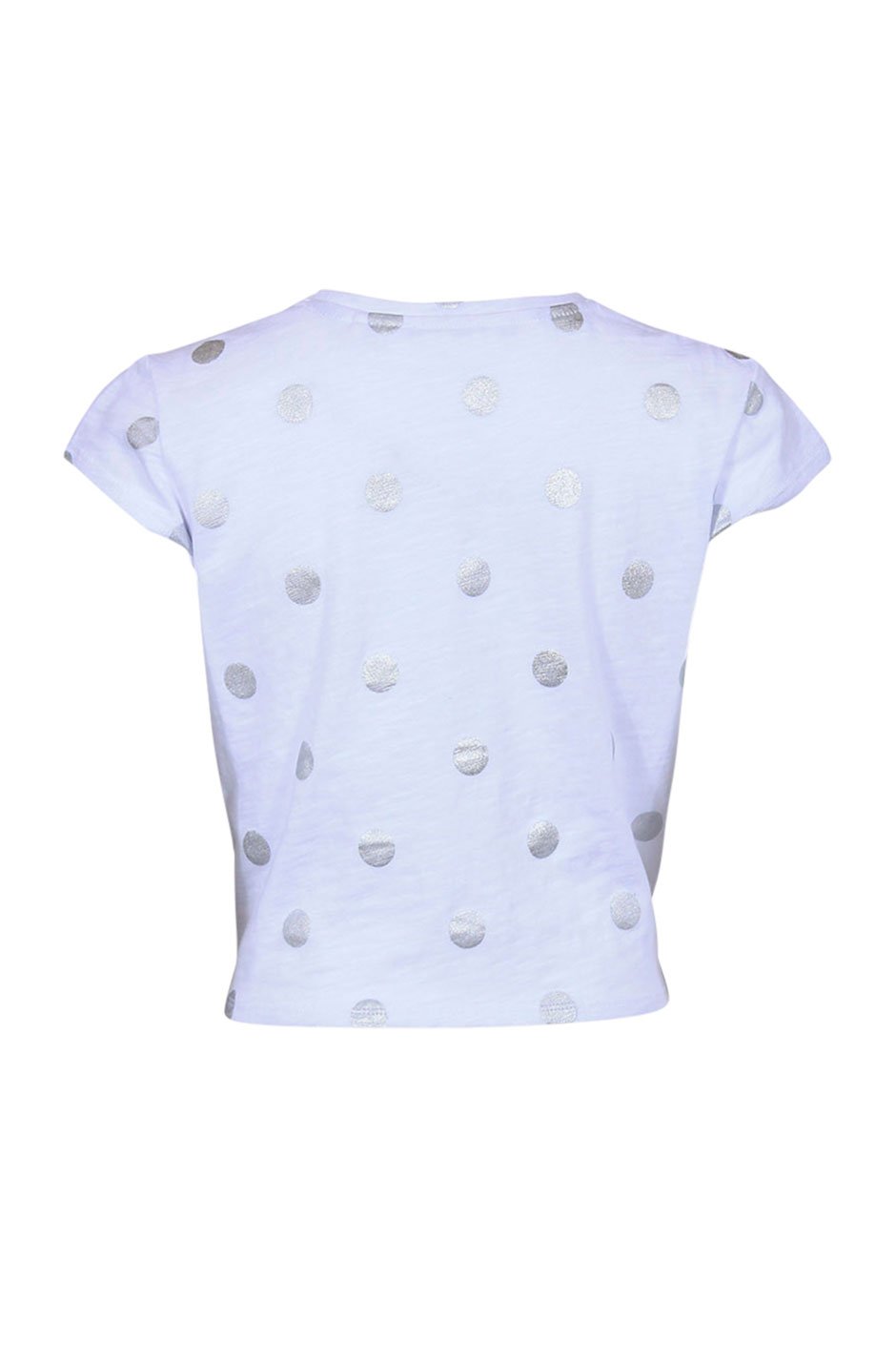 [TEST] Kids S/S Tie Front Spot Top