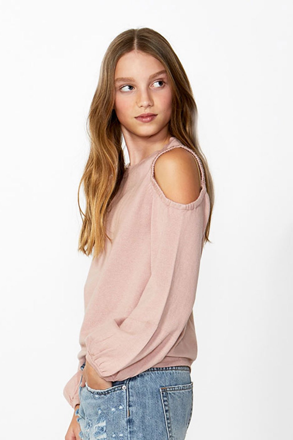 [TEST] Kids Cut Out Shoulder Knit
