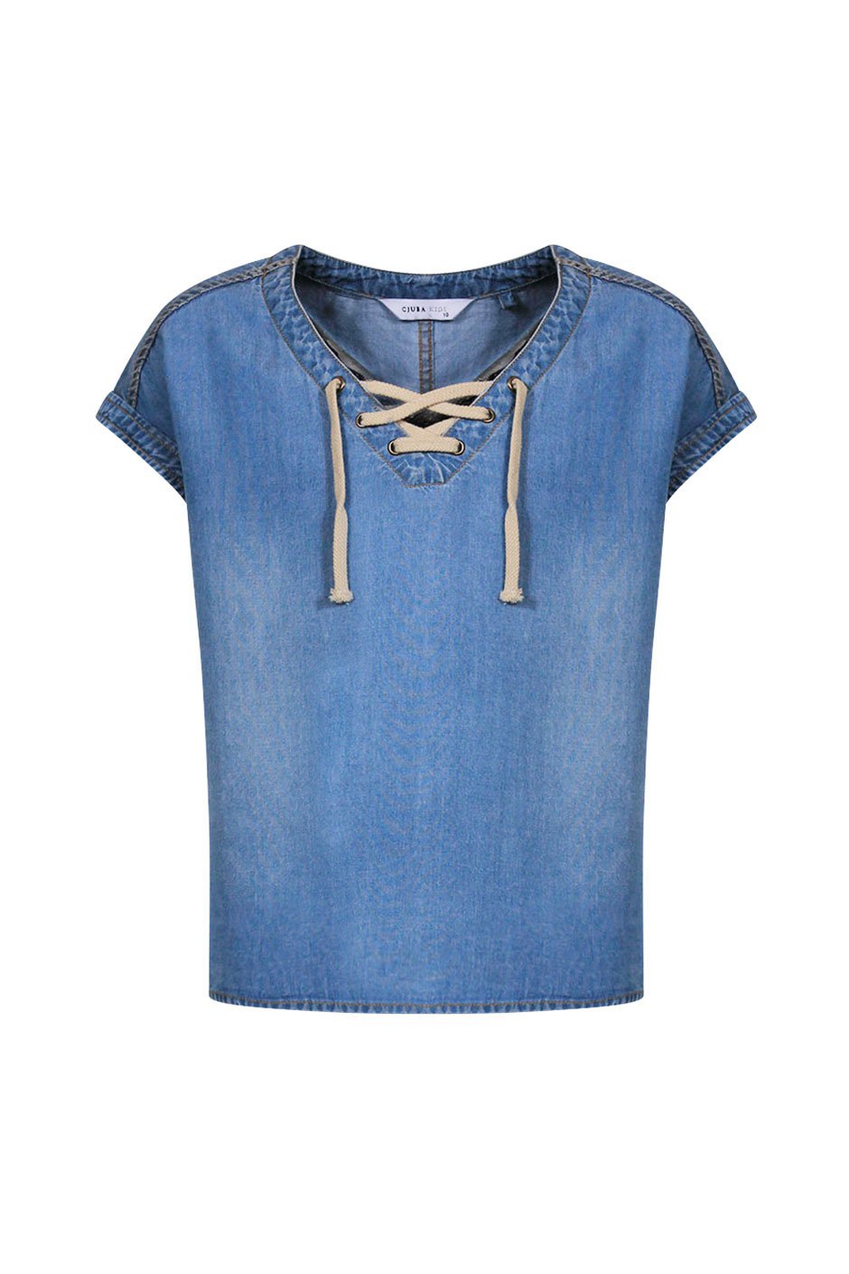[TEST] Kids Lace Up Chambray Shirt
