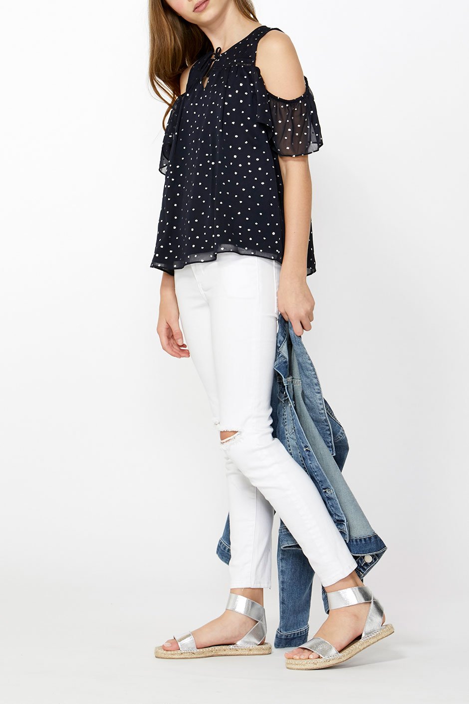 [TEST] Kids Cut Out Sleeve Top